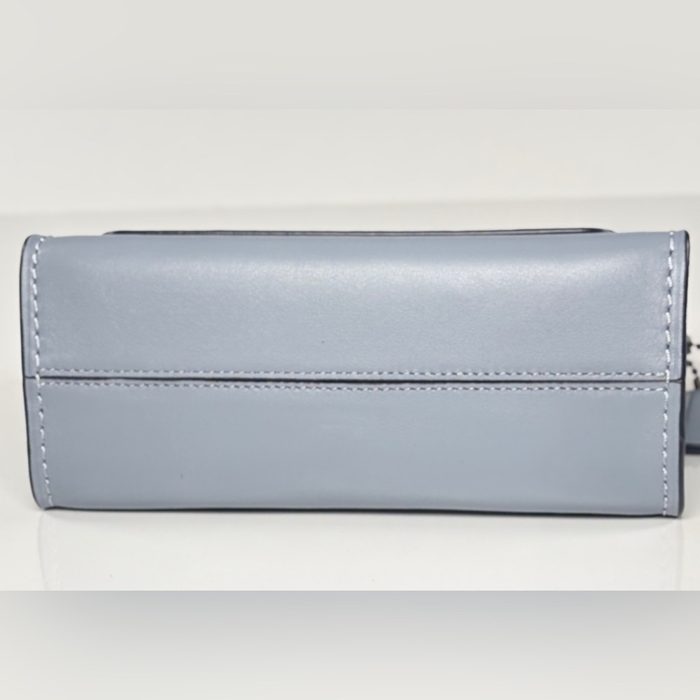 Coach Parker Tea Rose Blue rivets crossbody Bag NWT Chain & Leather w dusty - Picture 7 of 14
